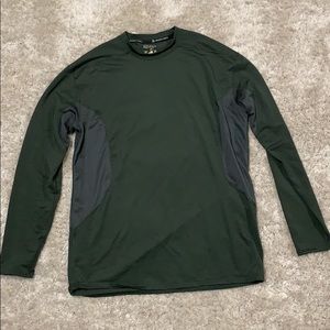 SCENTINEL GREEN COMPRESSION LONG SLEEVE SHITT